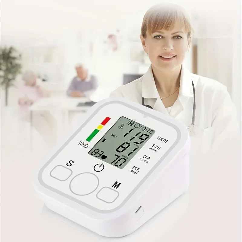 New Blood Pressure Monitor Upper Arm Automatic Tonometer Digital Blood Pressure Meter