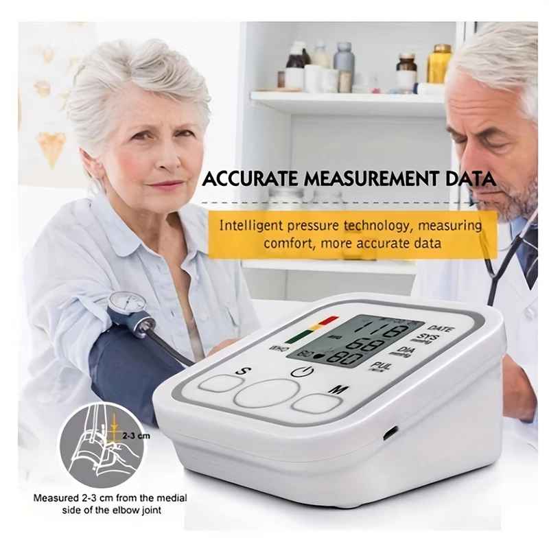 New Blood Pressure Monitor Upper Arm Automatic Tonometer Digital Blood Pressure Meter